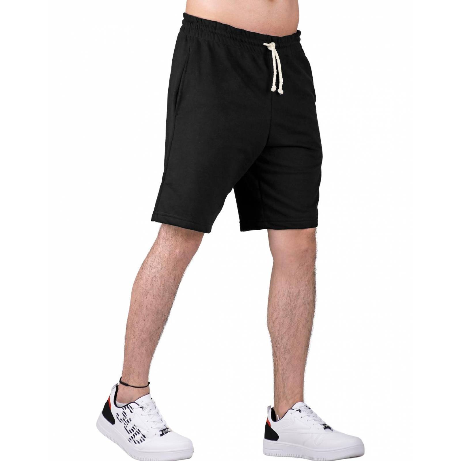 Bermuda Hombre Deportivo Recto Negro Optima 56503850