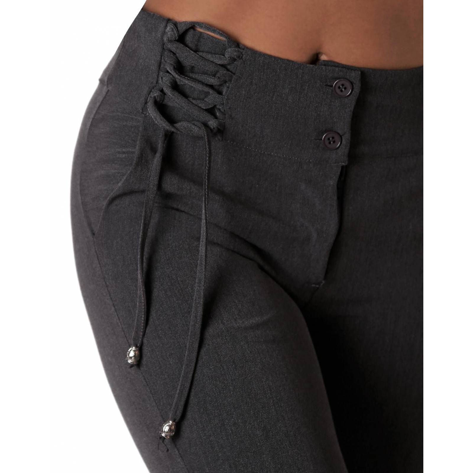 Pantalón Mujer Vestir Recto Gris Stfashion 79304058 