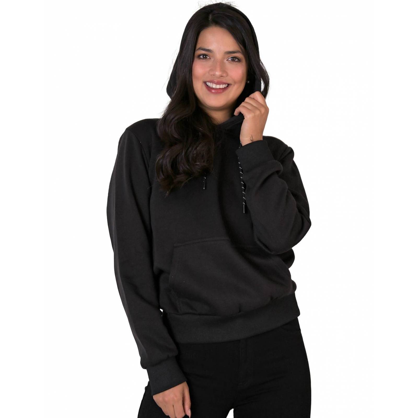 Sudadera Con Capucha Mujer Negro Roosevelt 50104491