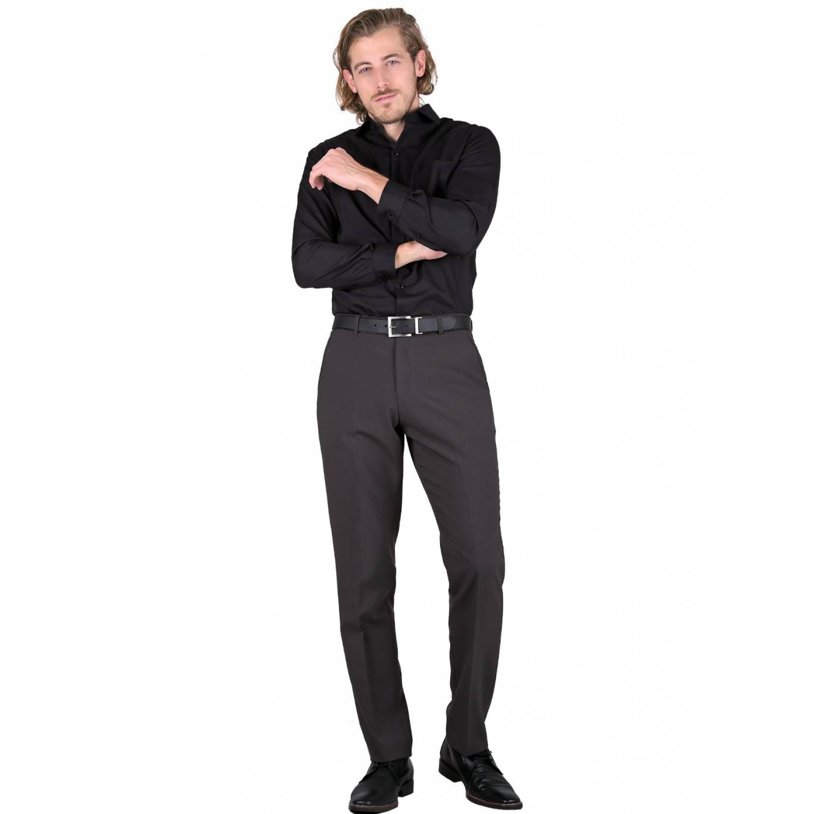 Pantalón Vestir Hombre Yale Oxford 66701214 Poliéster 38 Oxford 08