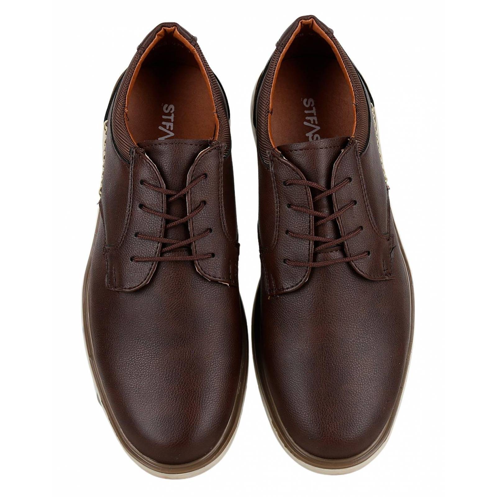 Zapato Casual Hombre Café Tacto Piel Stfashion 21703702 