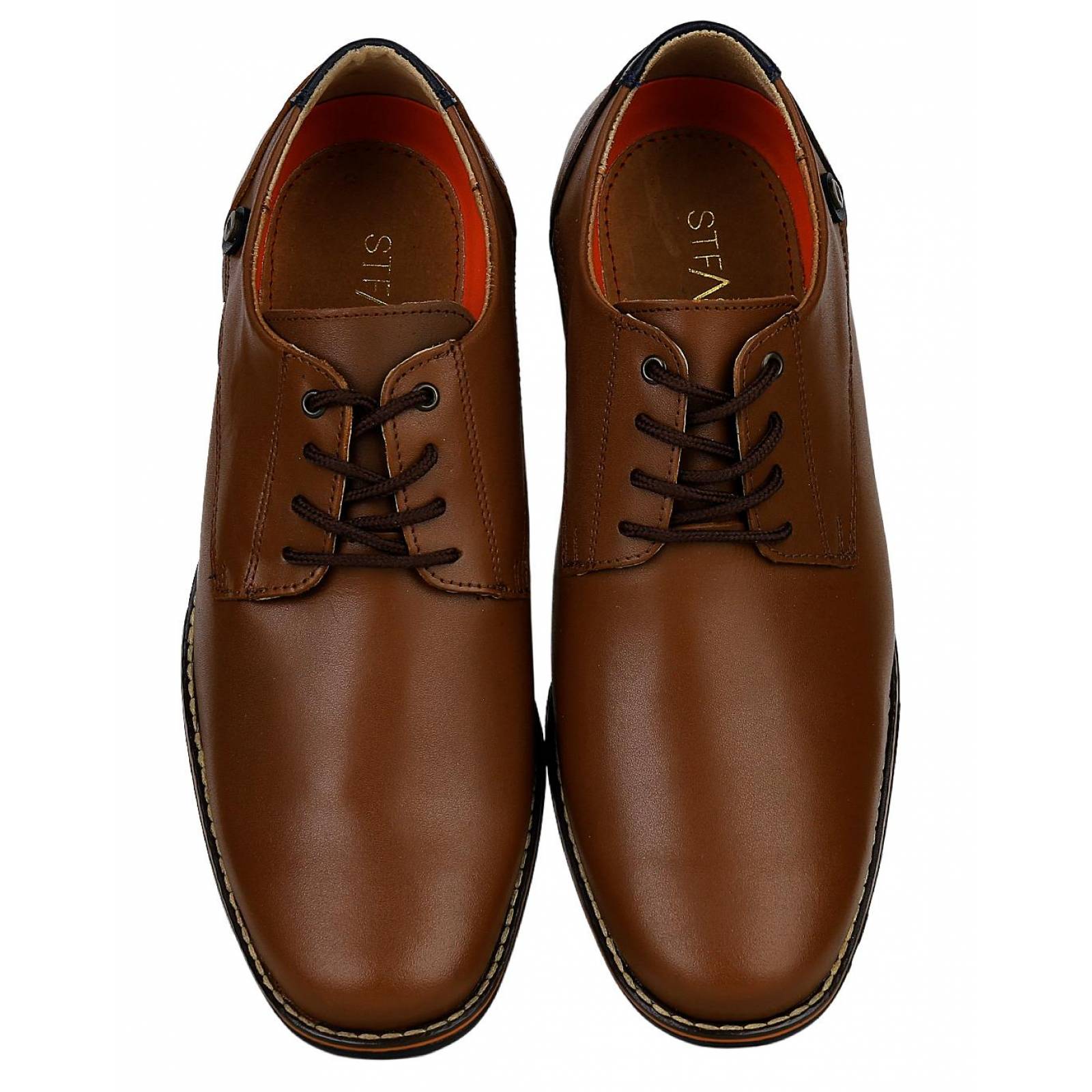 Zapato Hombre Oxford Vestir Café Piel Stfashion 21003701 