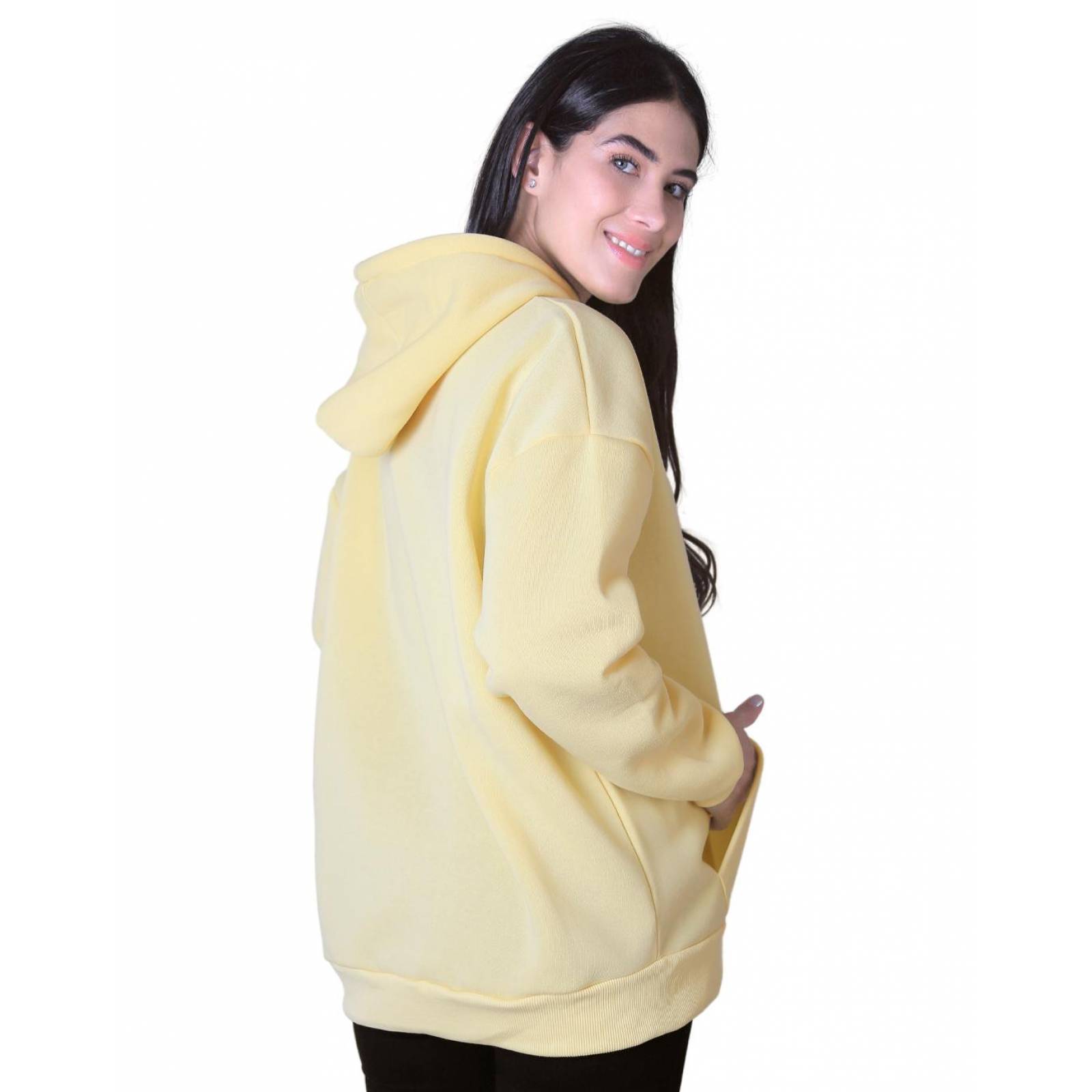 Sudadera Con Capucha Mujer Amarillo Stfashion 50704517 - Main Image