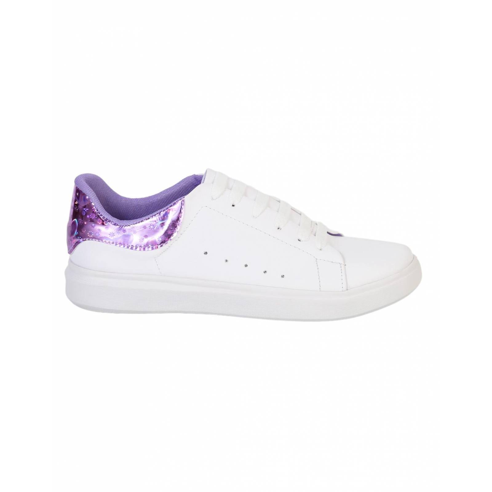 Tenis Moda Piso Mujer Blanco Tacto Piel Stfashion 00303715 