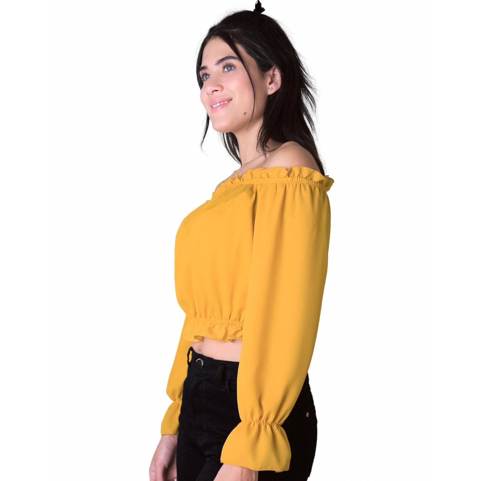 Blusa Mujer Mostaza Stfashion 64104381