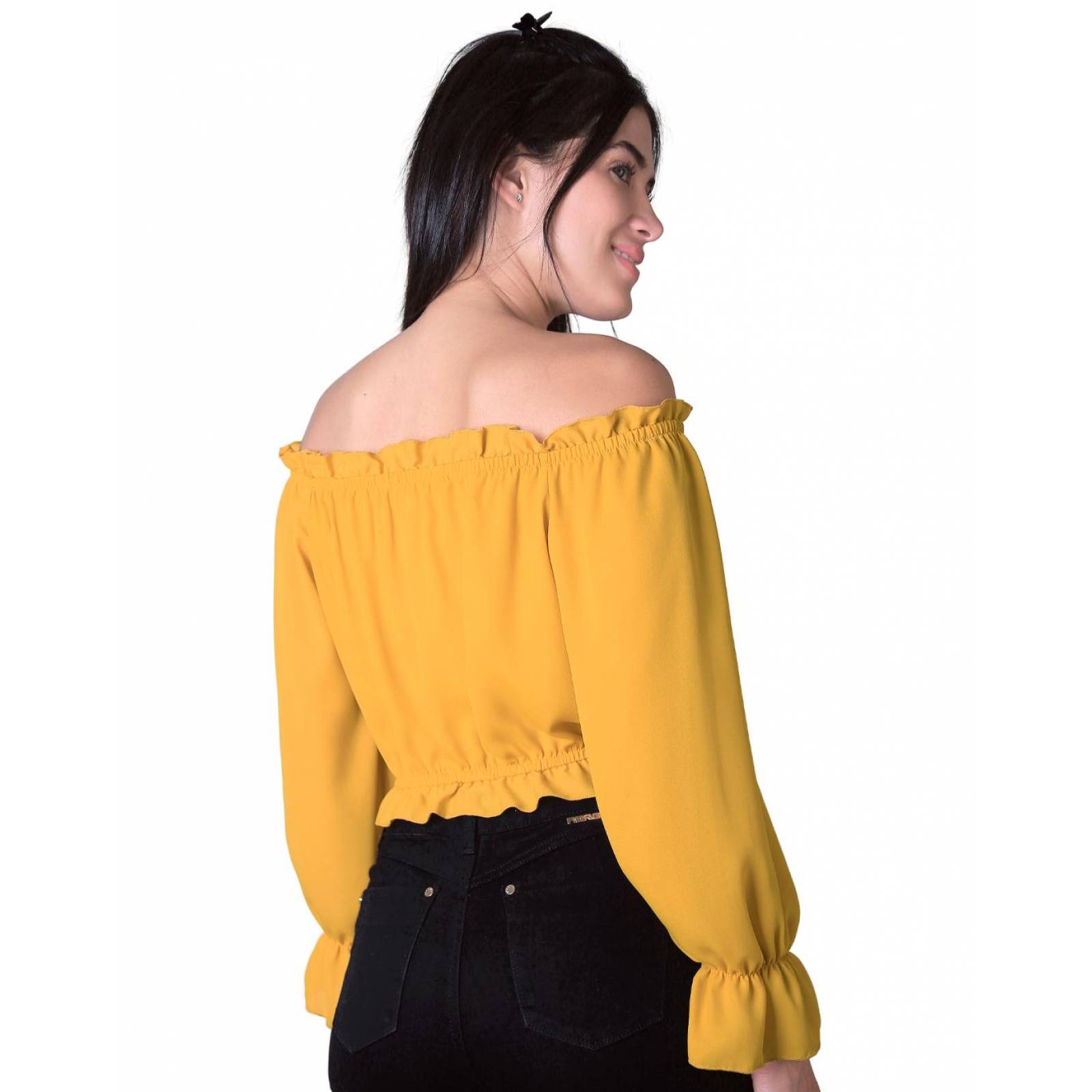 Blusa Mujer Mostaza Stfashion 64104381