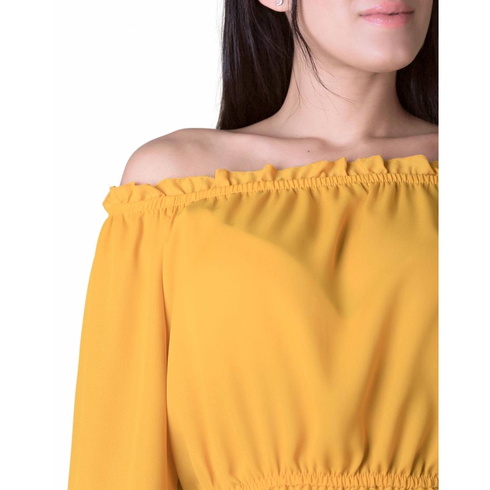 Blusa Mujer Mostaza Stfashion 64104381