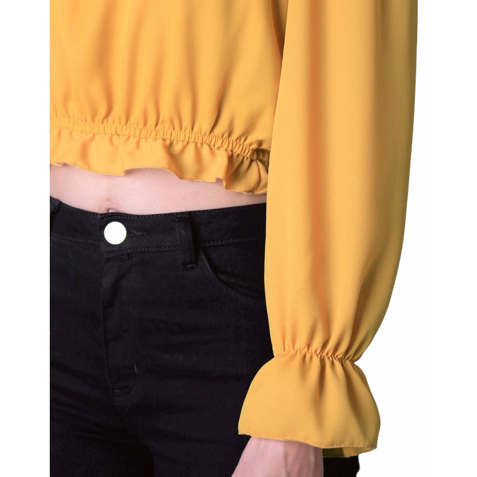 Blusa Mujer Mostaza Stfashion 64104381