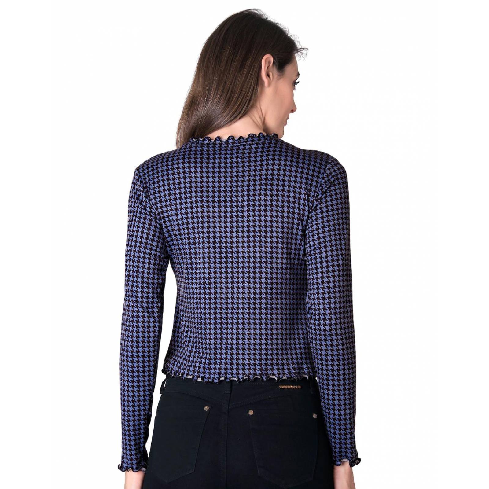 Playera Mujer Moda Camiseta Azul Stfashion 64104416 