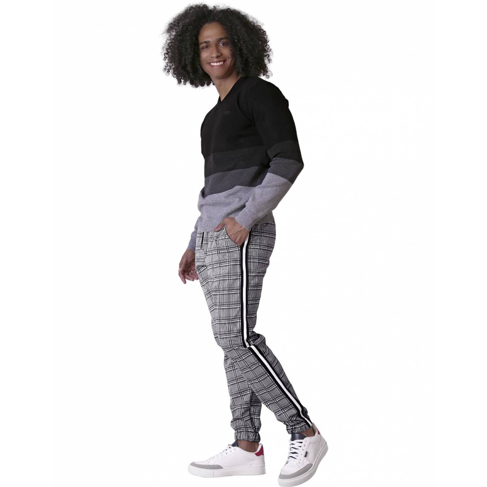 Pantalón Moda Jogger Hombre Negro Stfashion 53204404 