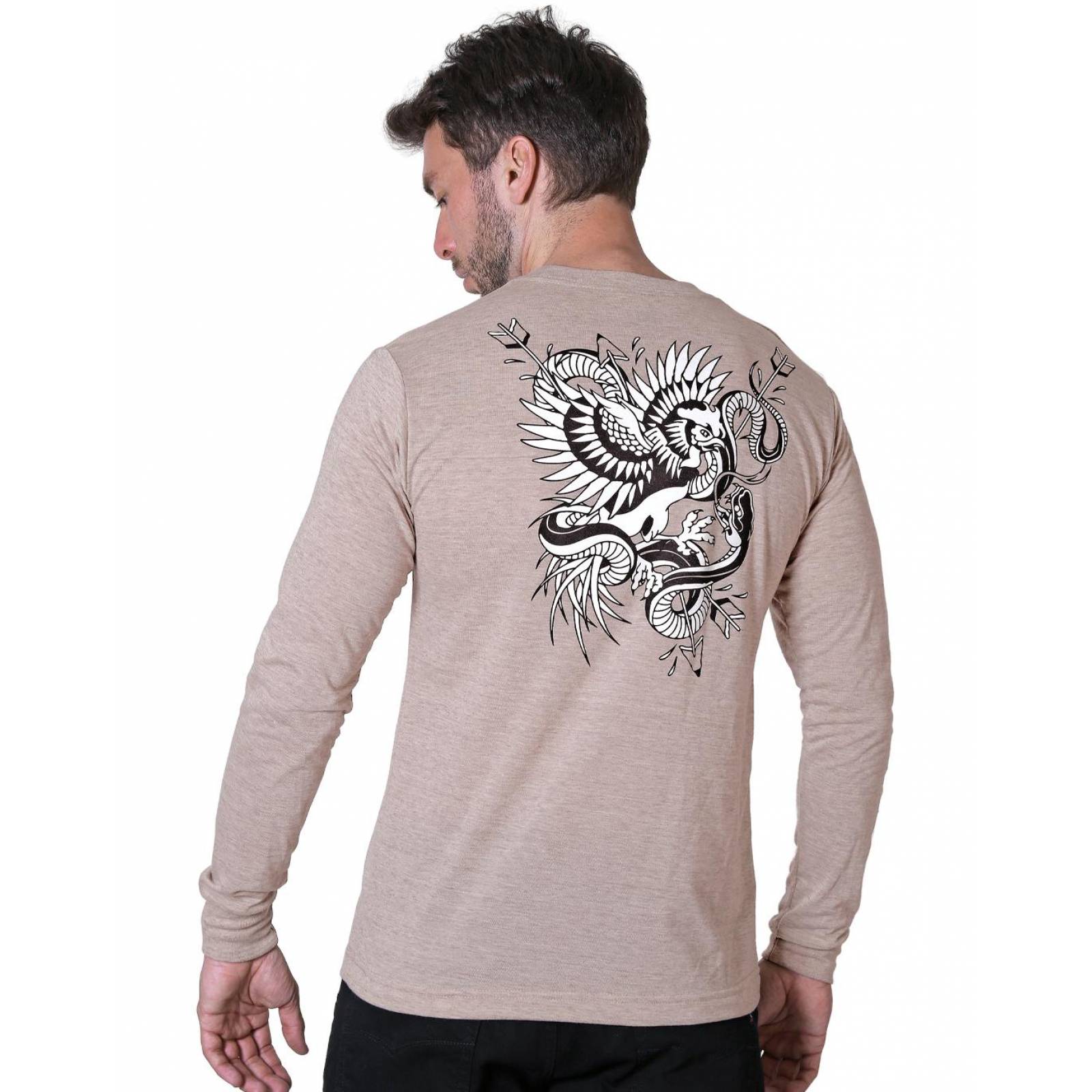 Playera Moda Camiseta Hombre Café Action Gear 56504412 