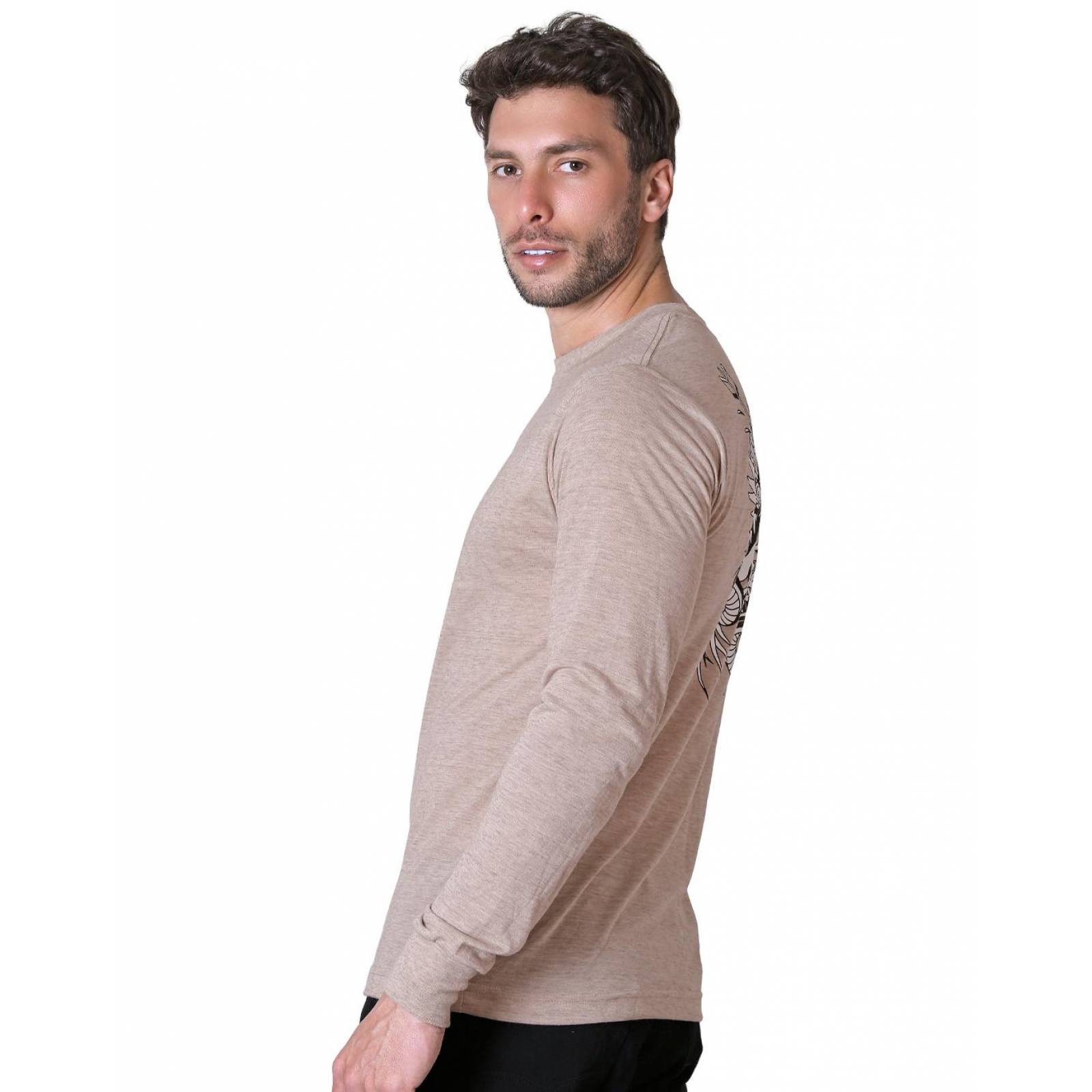 Playera Moda Camiseta Hombre Café Action Gear 56504412 