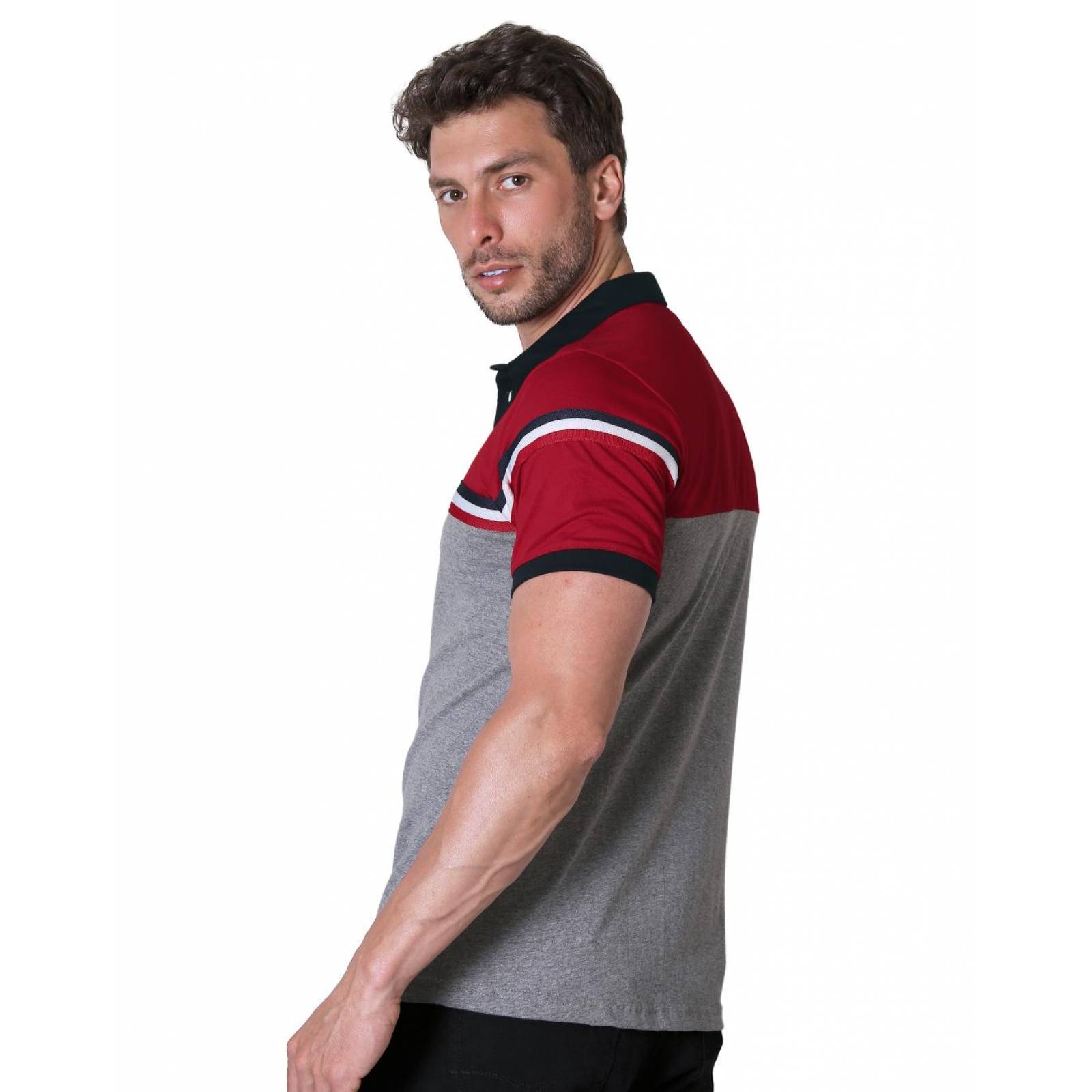 Playera Hombre Moda Polo Rojo Stfashion 71604265 