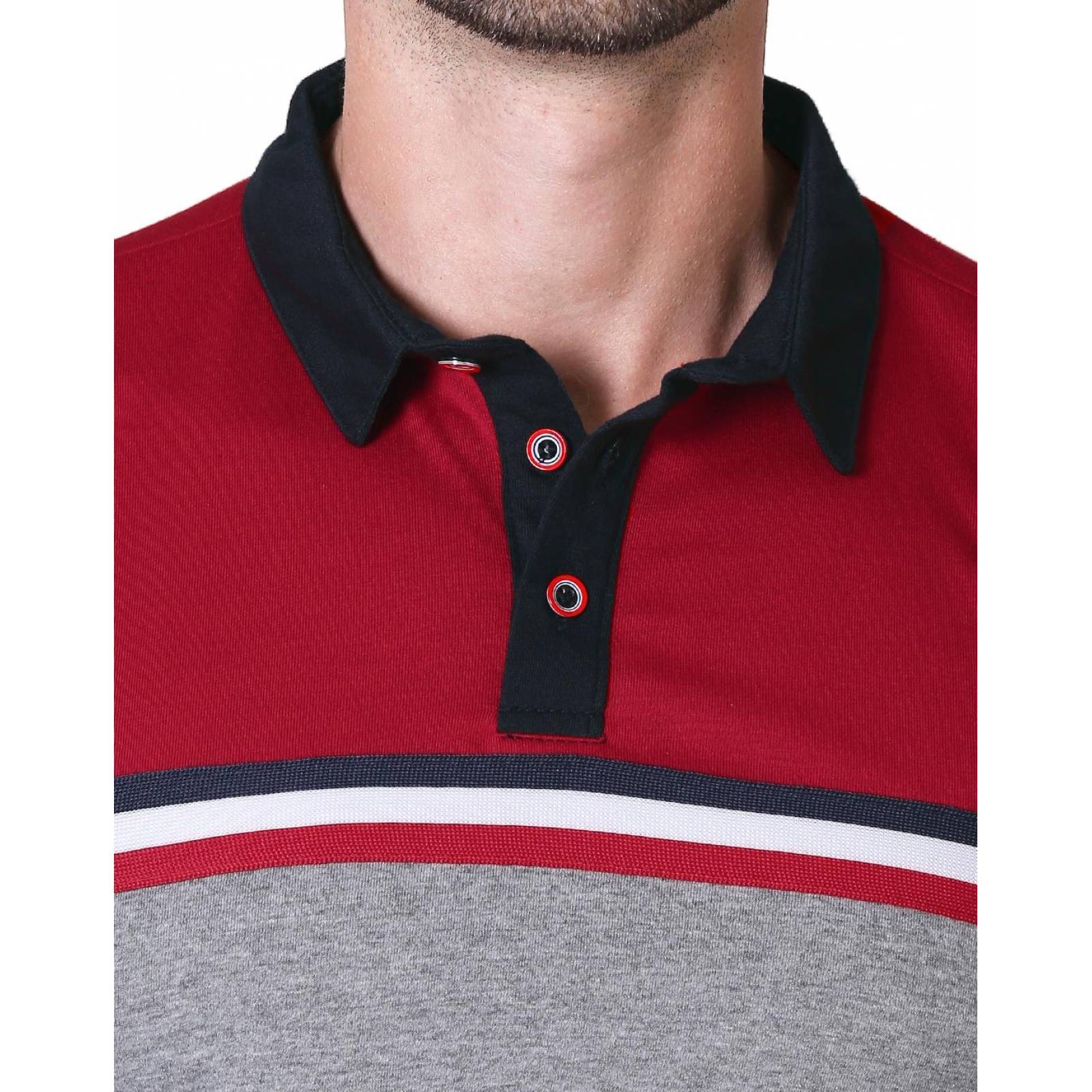 Playera Hombre Moda Polo Rojo Stfashion 71604265 