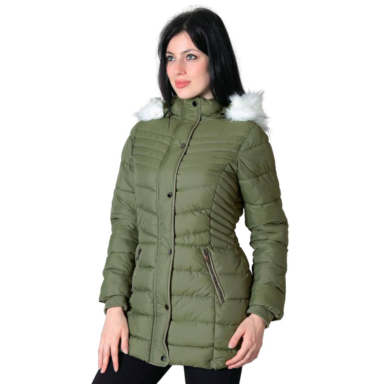 Abrigo Mujer Verde Salvaje Tentación 50704506 