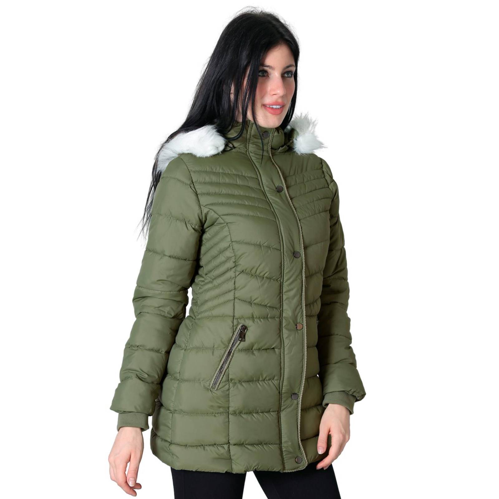 Abrigo Mujer Verde Salvaje Tentación 50704506 
