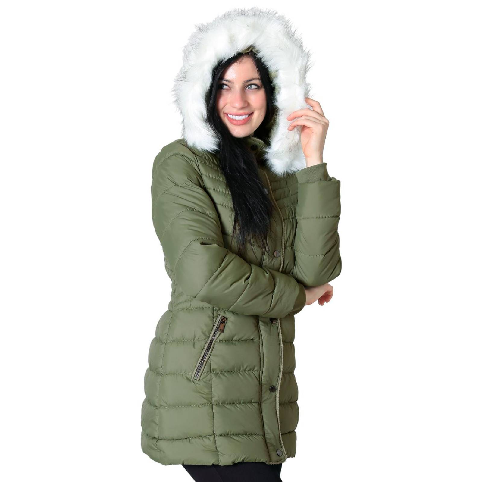 Abrigo Mujer Verde Salvaje Tentación 50704506 