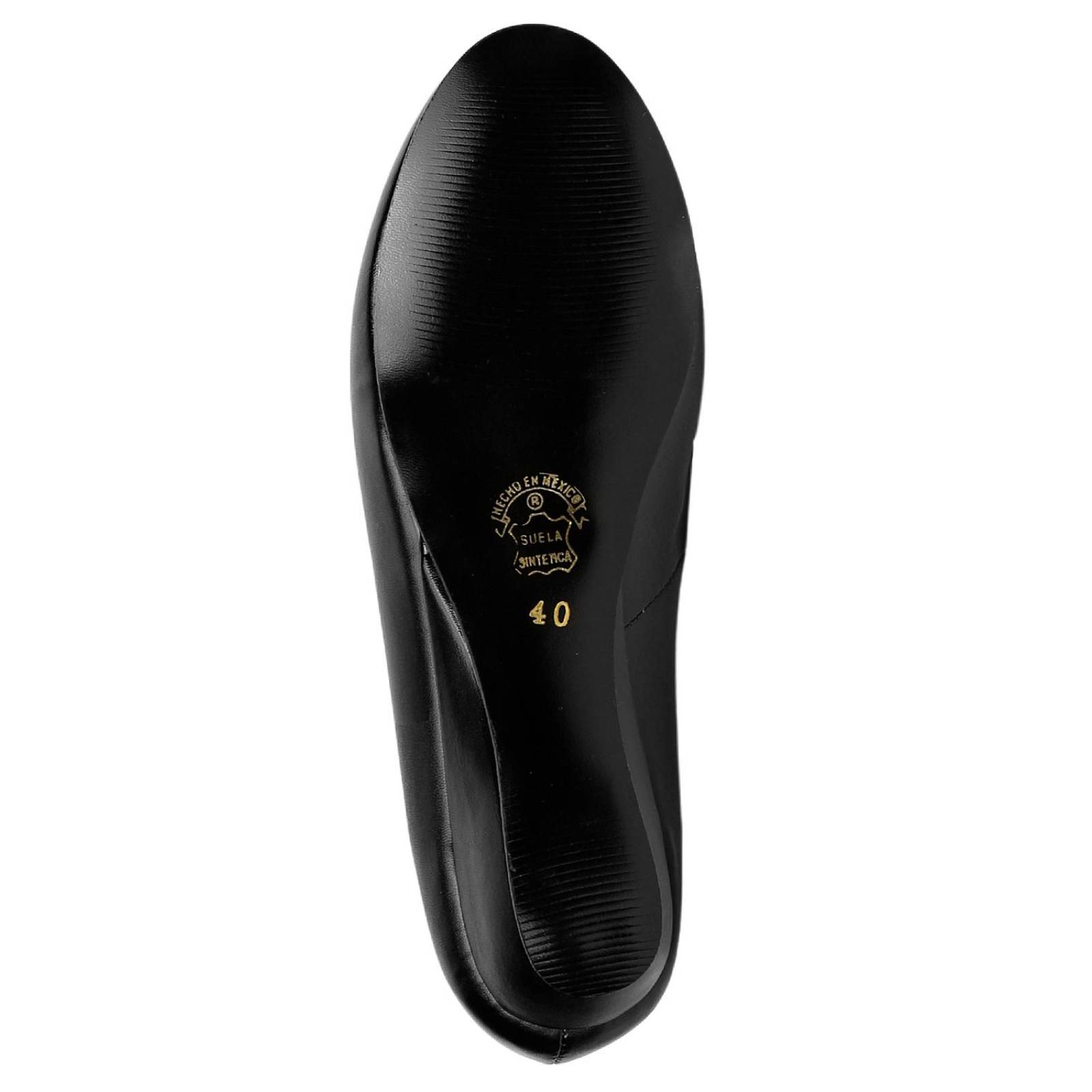Zapato Casual Cuña Mujer Negro Tacto Piel Stfashion 11203702 