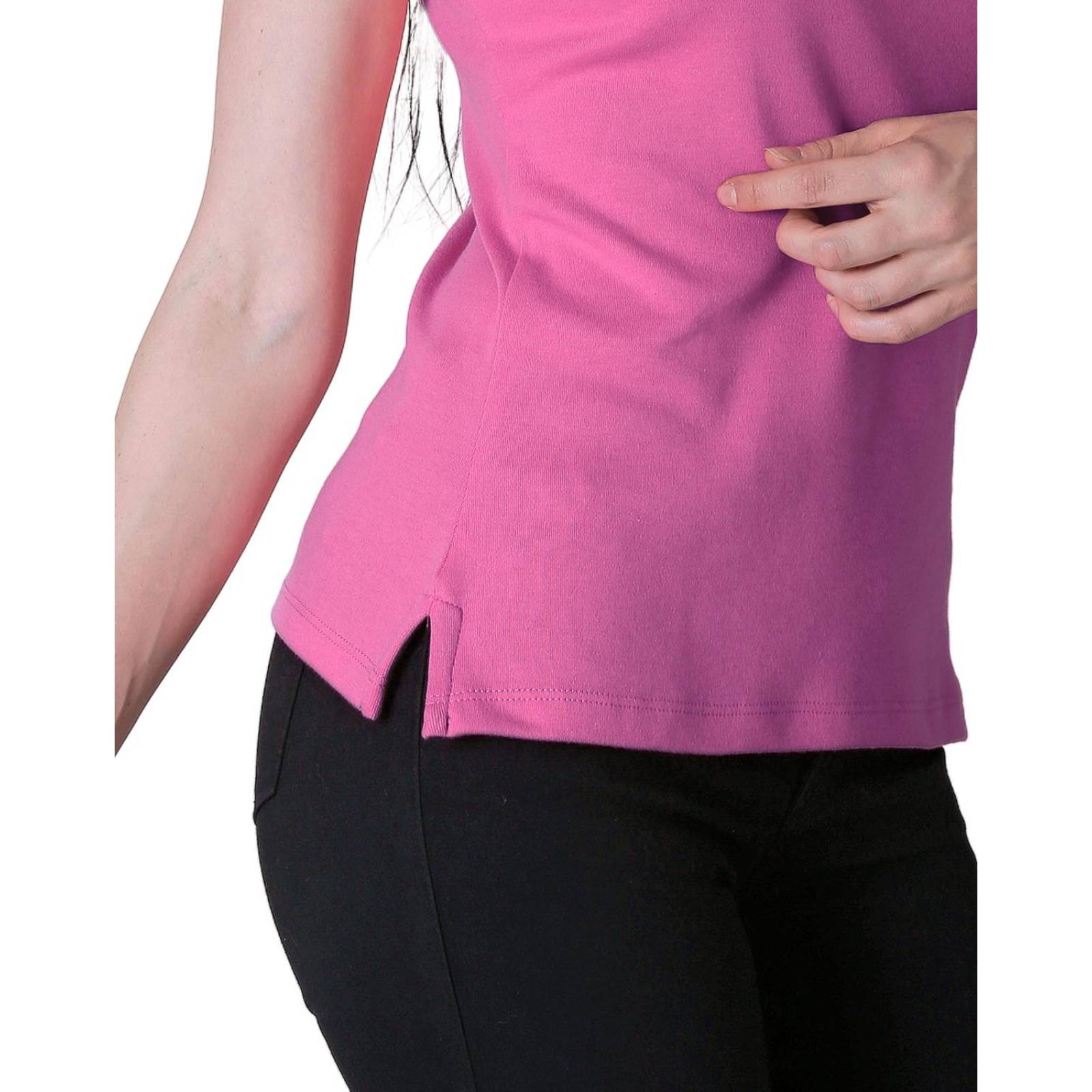 Playera Mujer Básico Polo Rosa Stfashion 52603807 