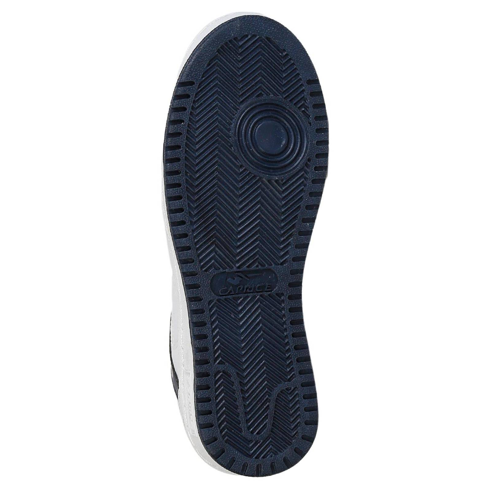 Tenis Casual Niño Blanco Piel Caprice 01003702