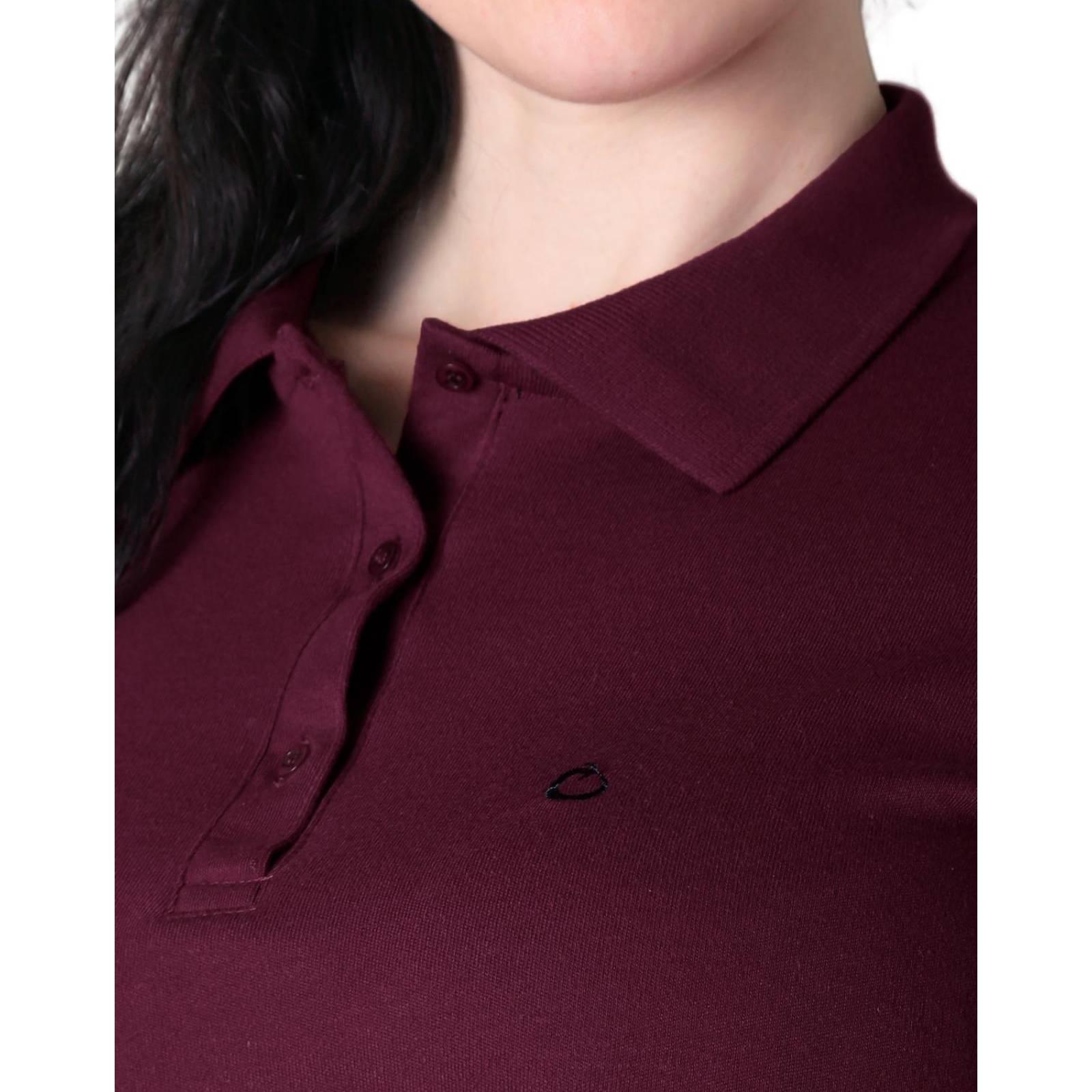 Playera Mujer Básico Polo Vino Stfashion 52603900 
