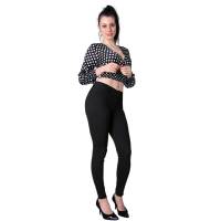 Pantalón Casual Mujer Oggi Negro 59103610 Gabardina Stretch