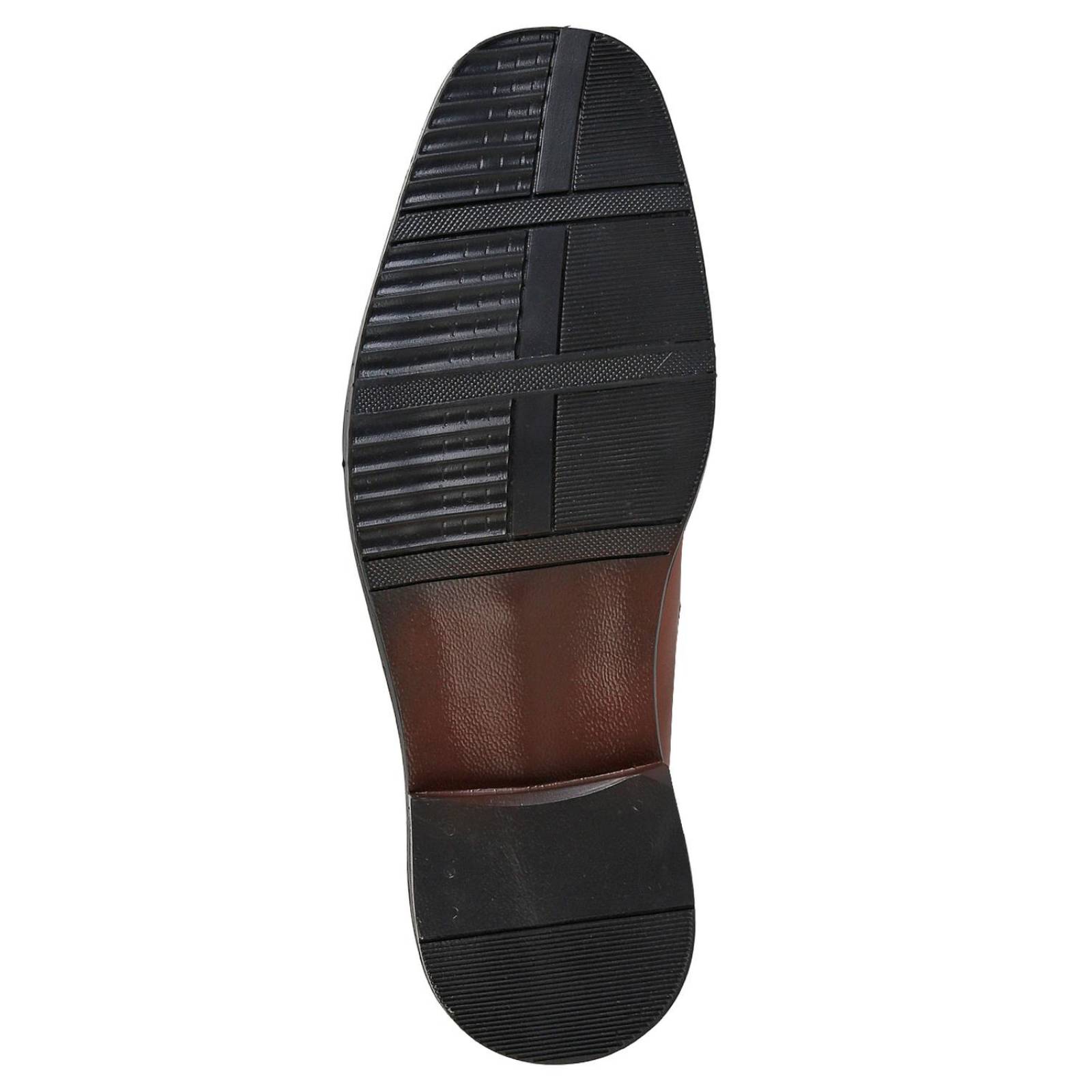 Zapato Hombre Mocasín Vestir Café Piel Stfashion 04703709 