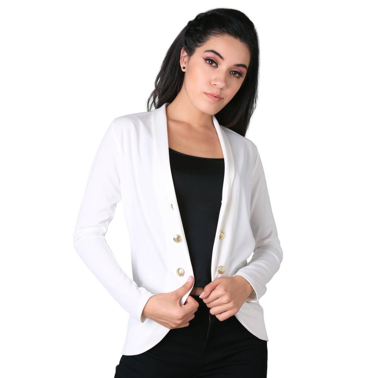 Saco Mujer Formal Blazer Blanco Stfashion 79304226 .