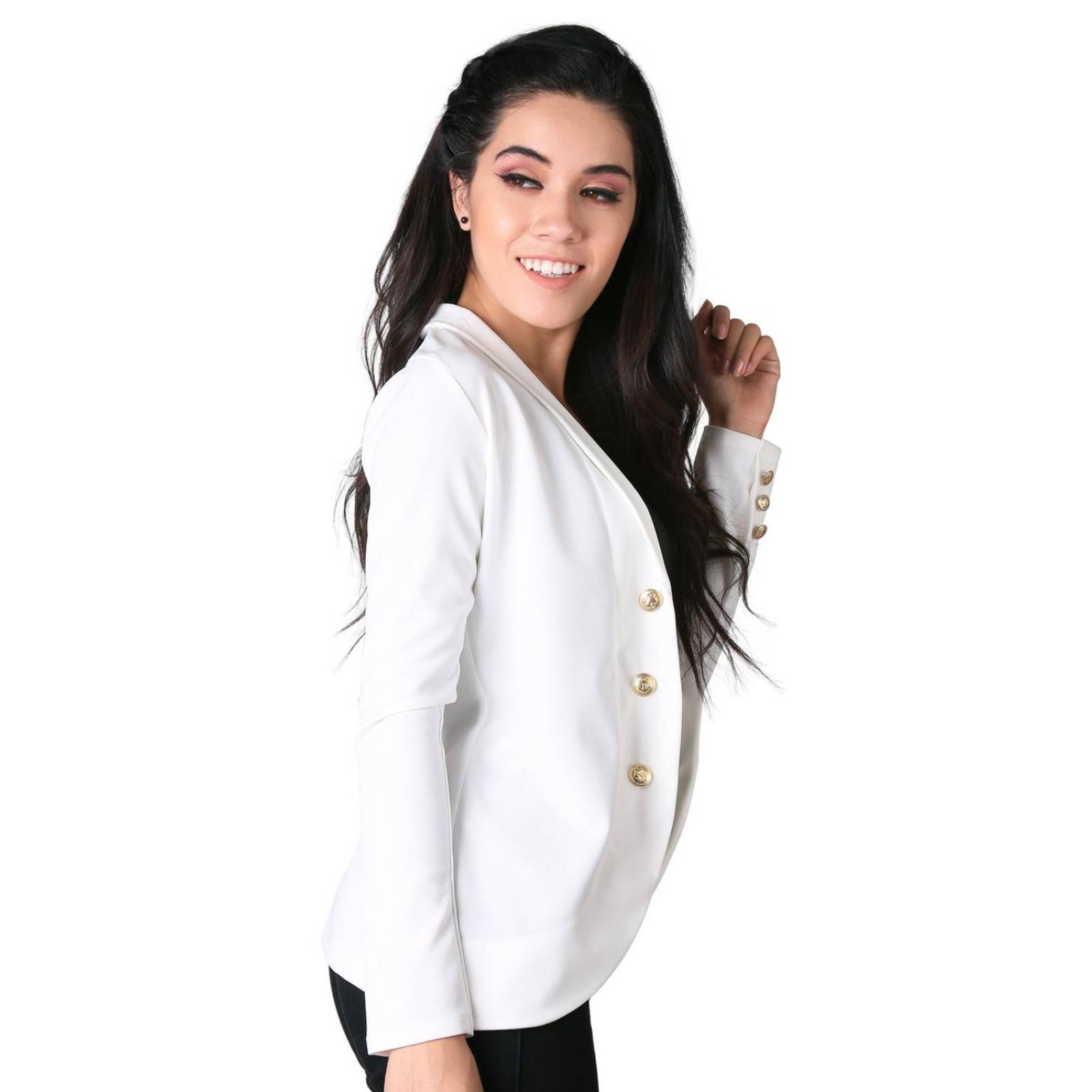 Saco Mujer Formal Blazer Blanco Stfashion 79304226 .