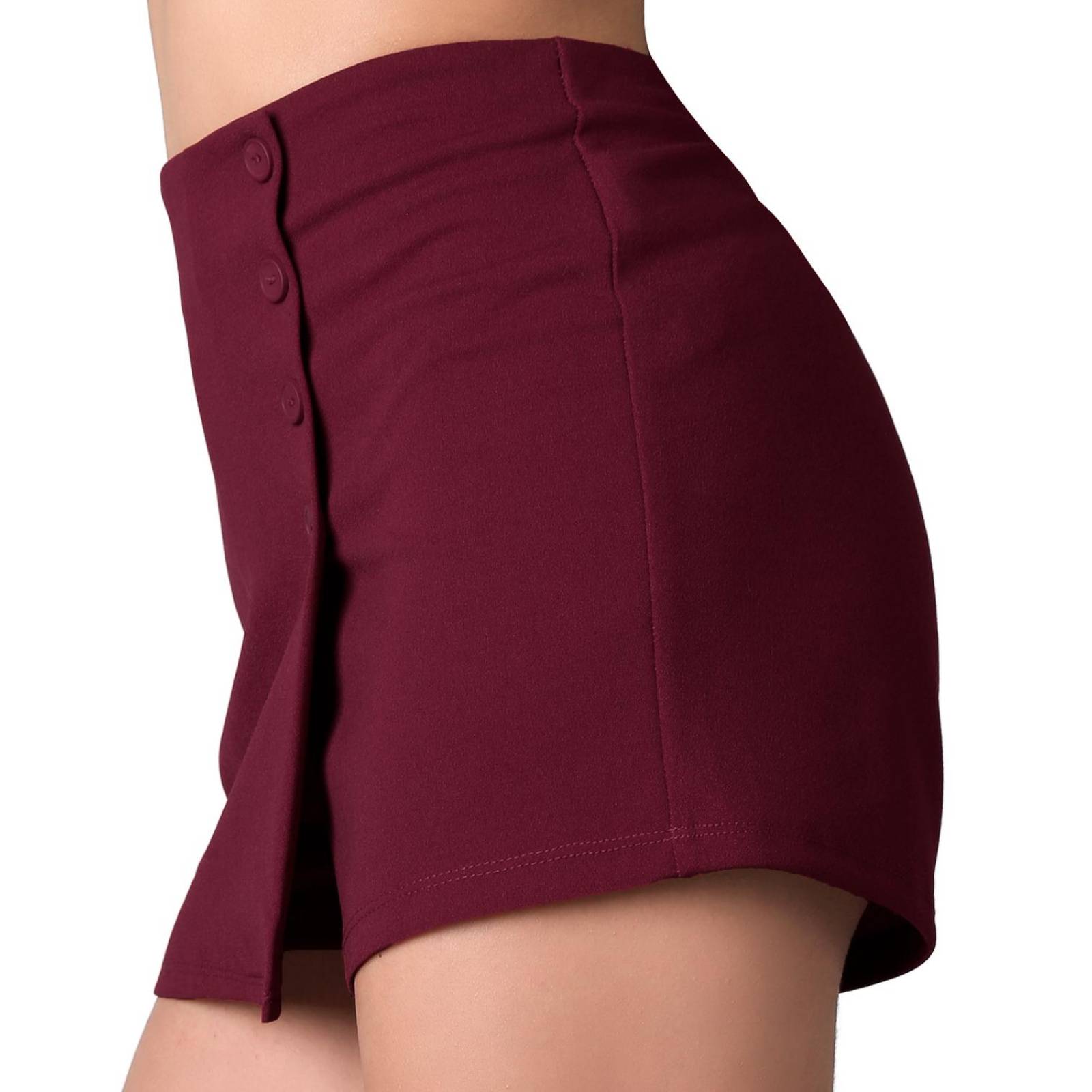 Falda Casual Recto Mujer Rojo Stfashion 64104604 