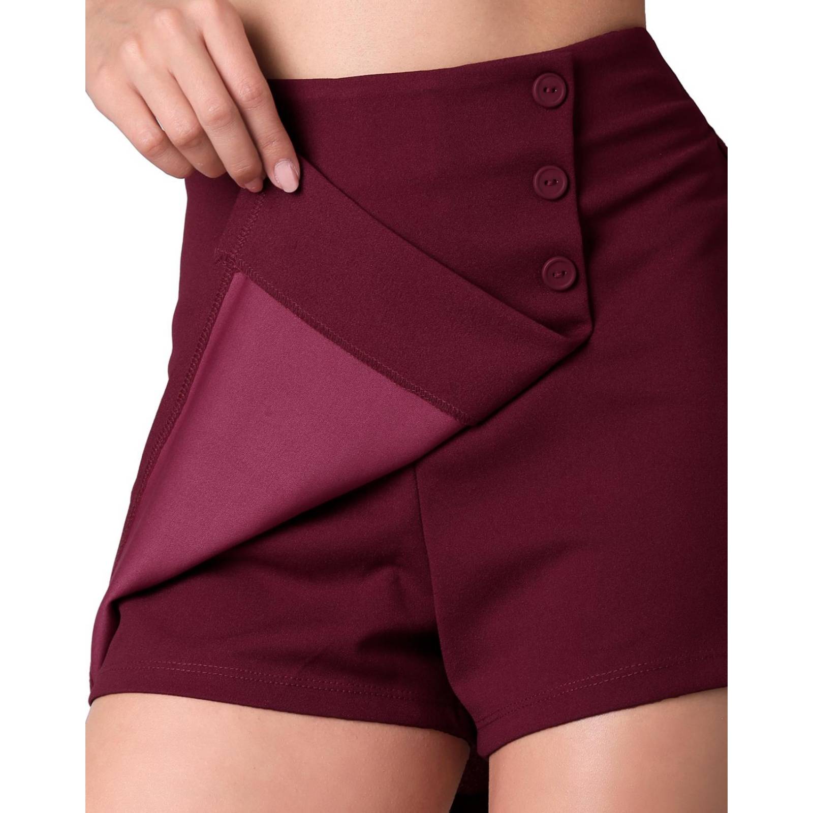 Falda Casual Recto Mujer Rojo Stfashion 64104604 