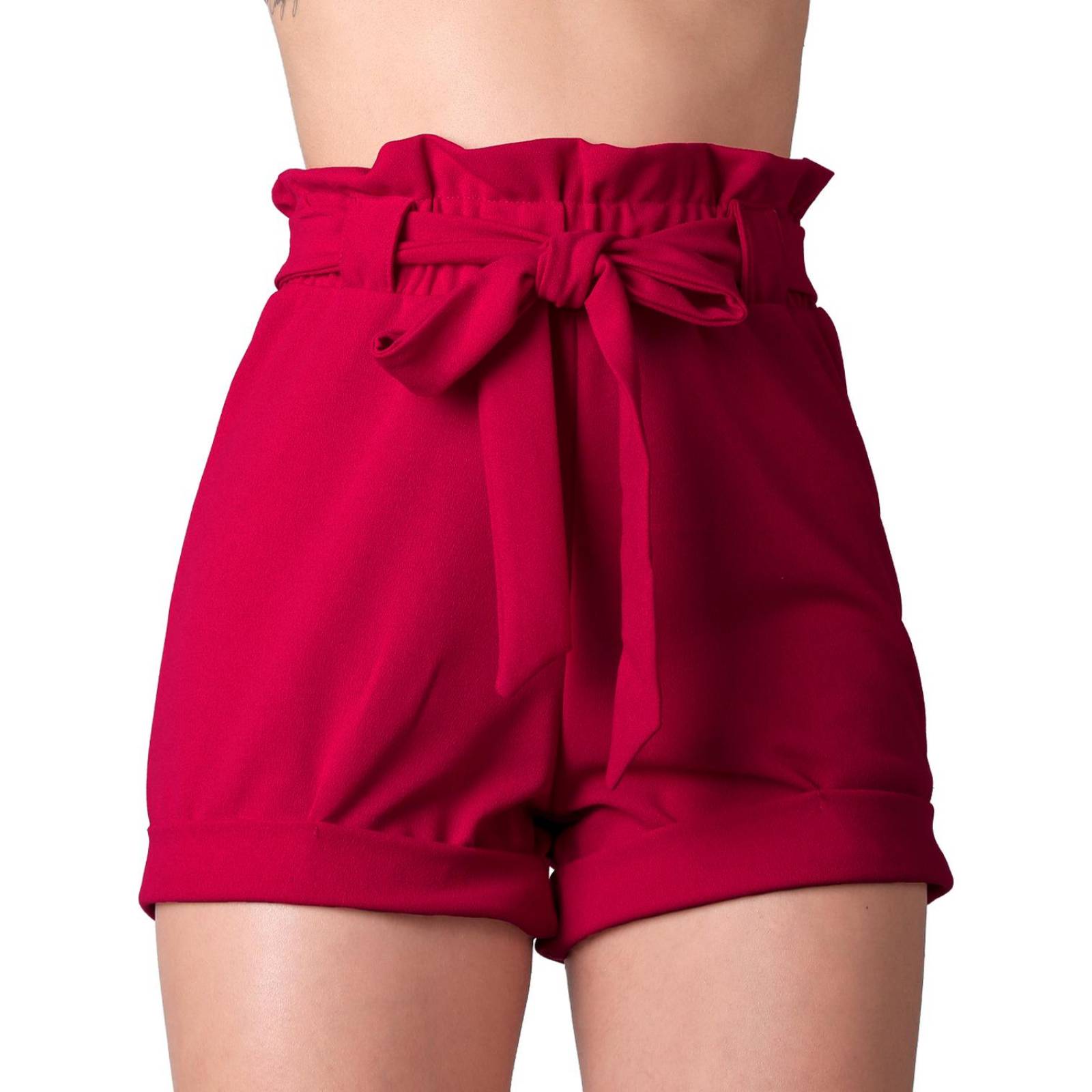 Short Casual Recto Mujer Rojo Stfashion 72604643 