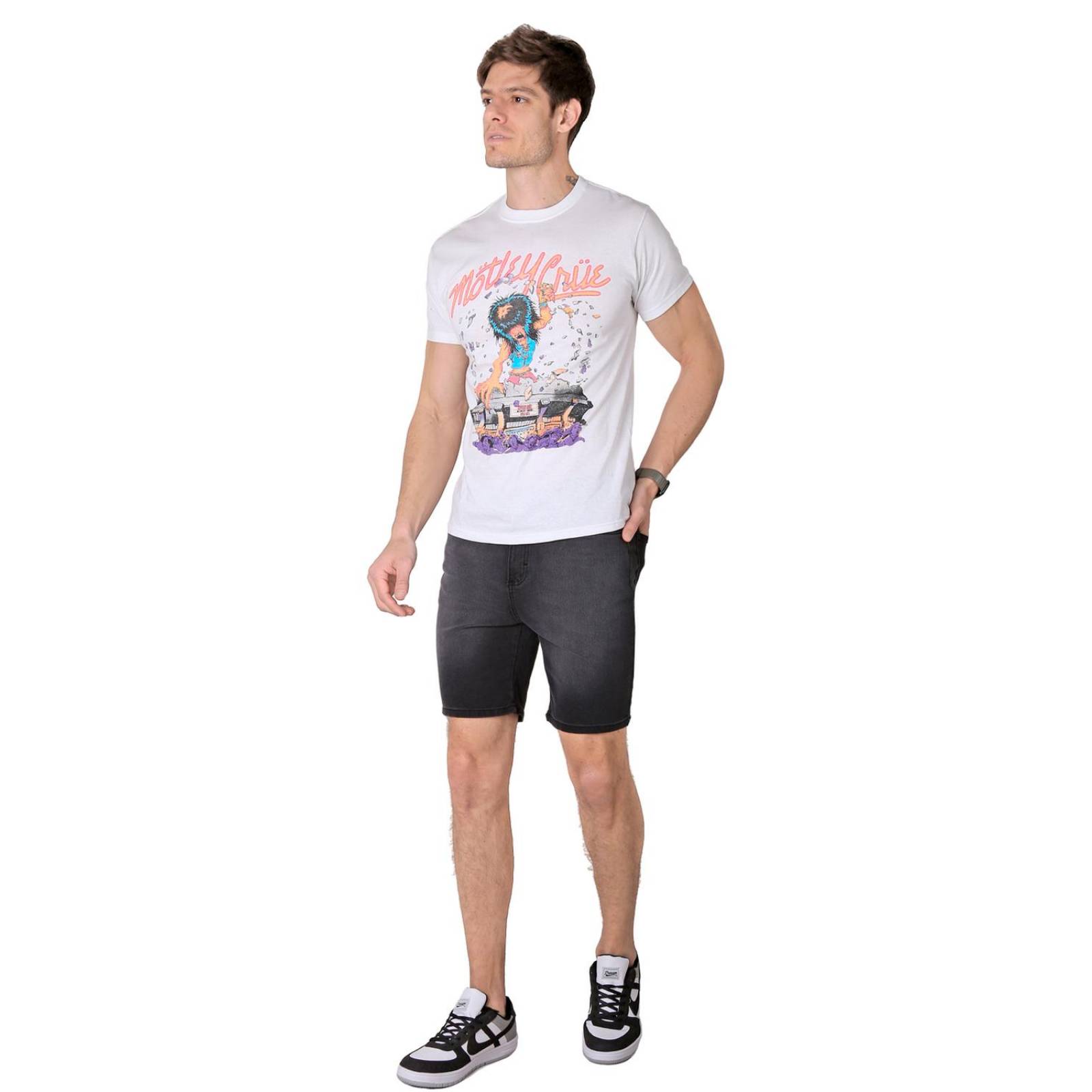 Bermuda Casual Recto Hombre Negro Salvaje Tentación 53704603 