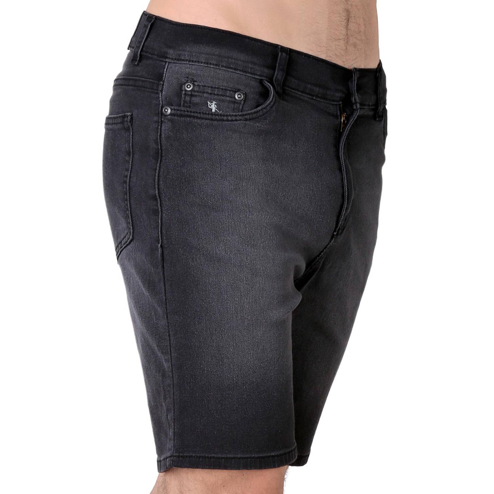Bermuda Casual Recto Hombre Negro Salvaje Tentación 53704603 