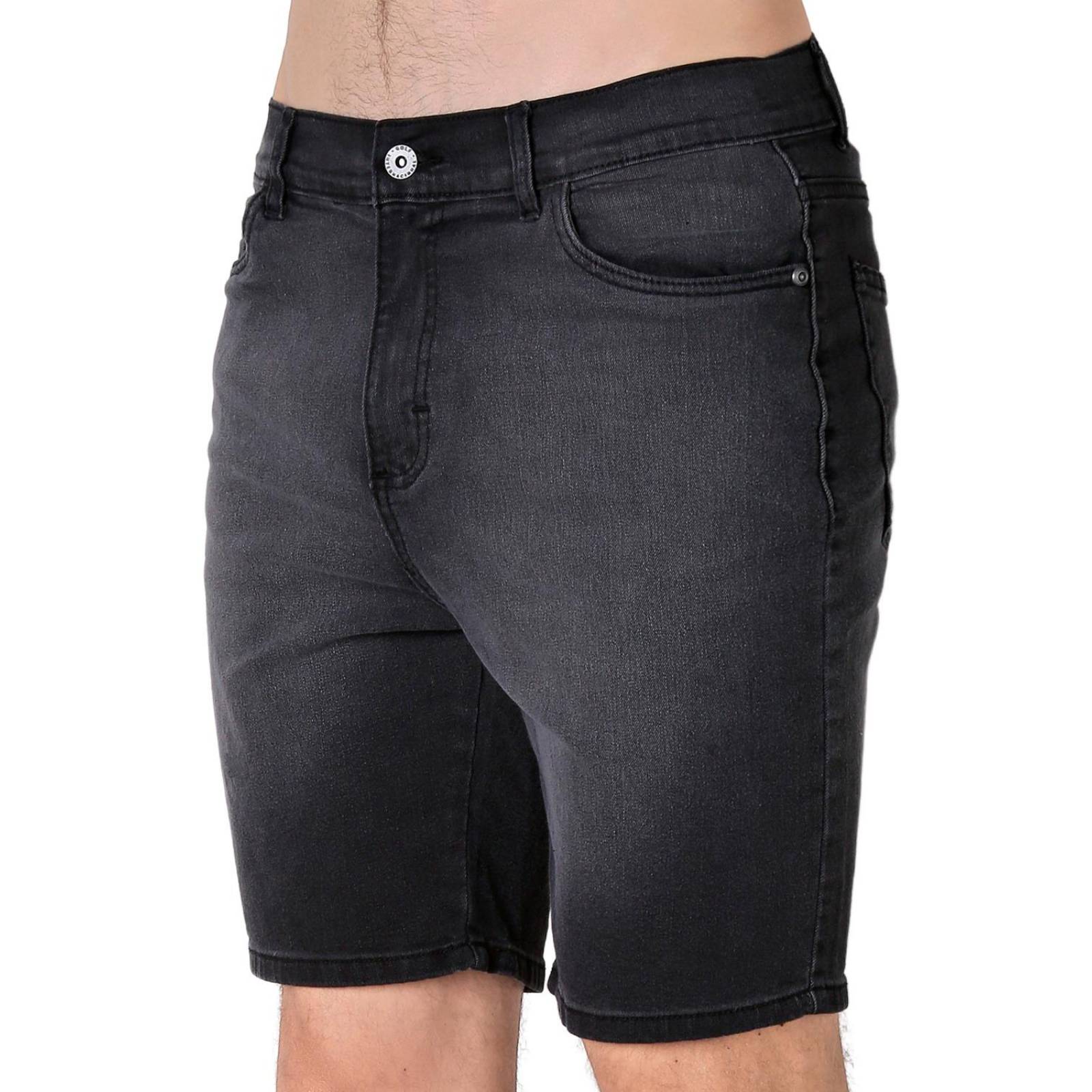 Bermuda Casual Recto Hombre Negro Salvaje Tentación 53704603 