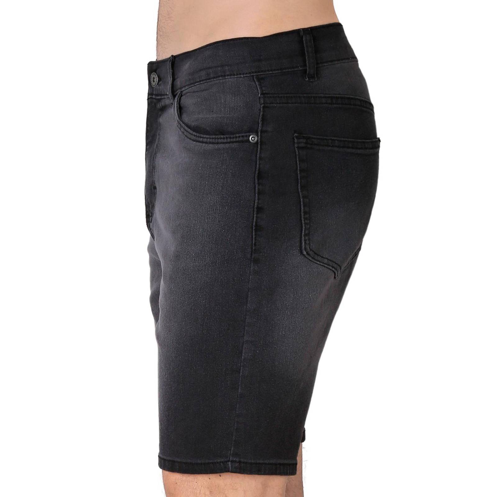 Bermuda Casual Recto Hombre Negro Salvaje Tentación 53704603 