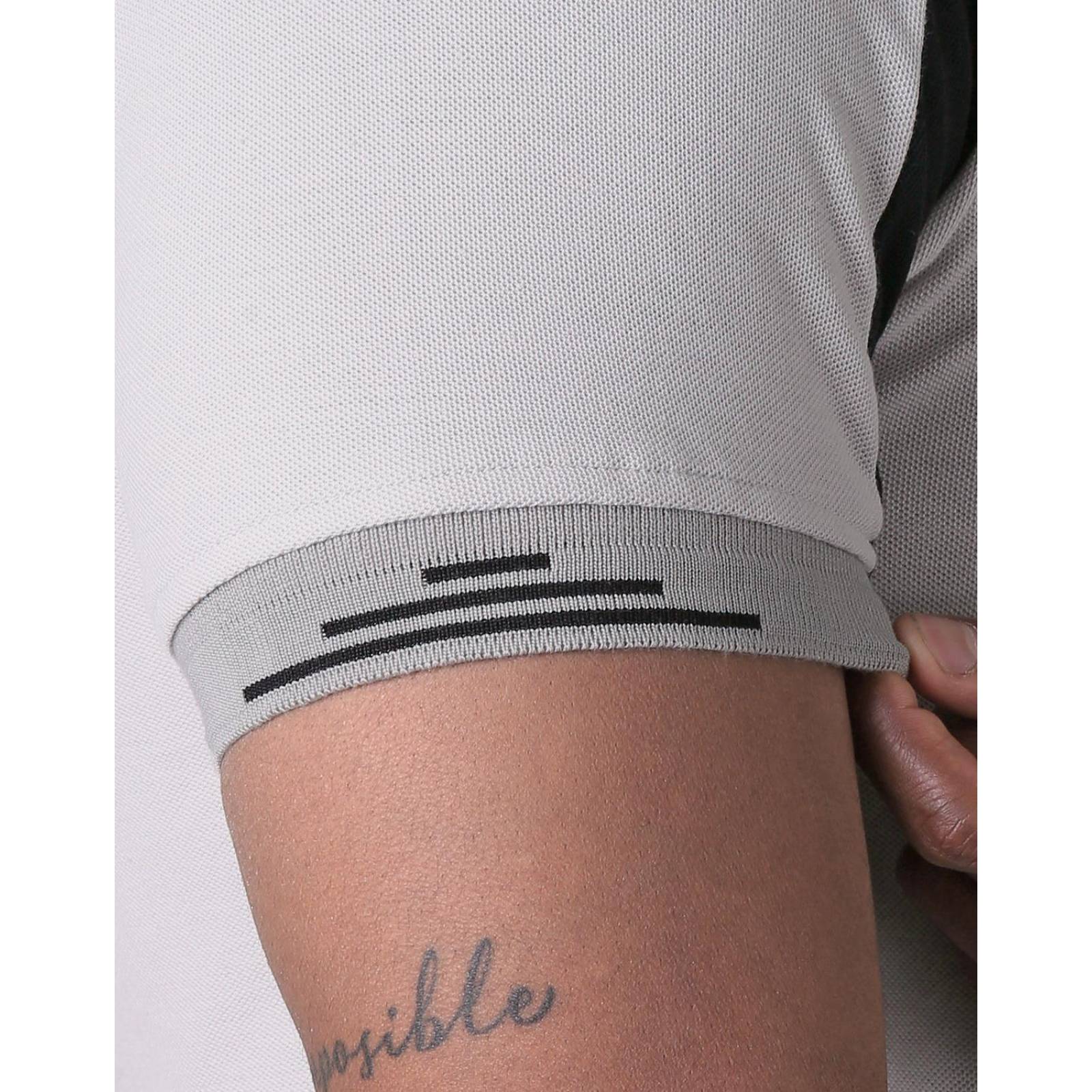 Playera Moda Polo Hombre Gris Stfashion 52604608 