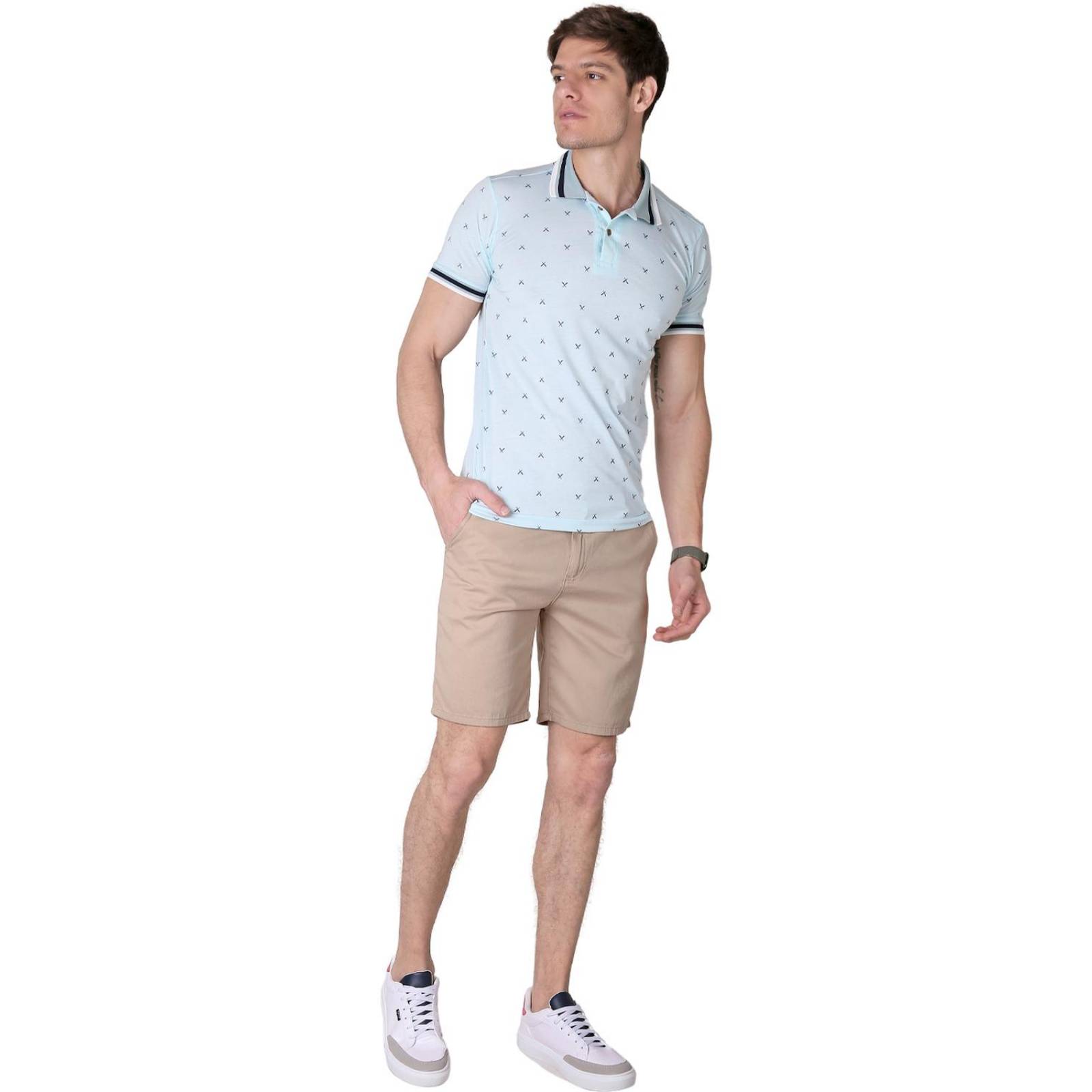 Bermuda Casual Hombre Beige Salvaje Tentación 53704600 