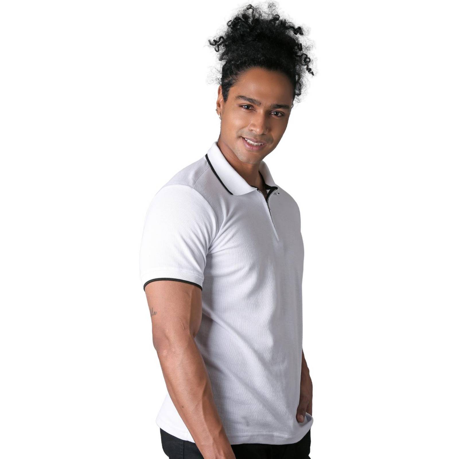 Playera Moda Polo Hombre Blanco Stfashion 71604602 