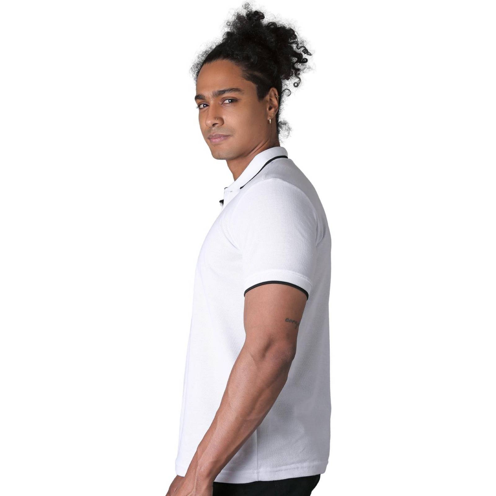Playera Moda Polo Hombre Blanco Stfashion 71604602 