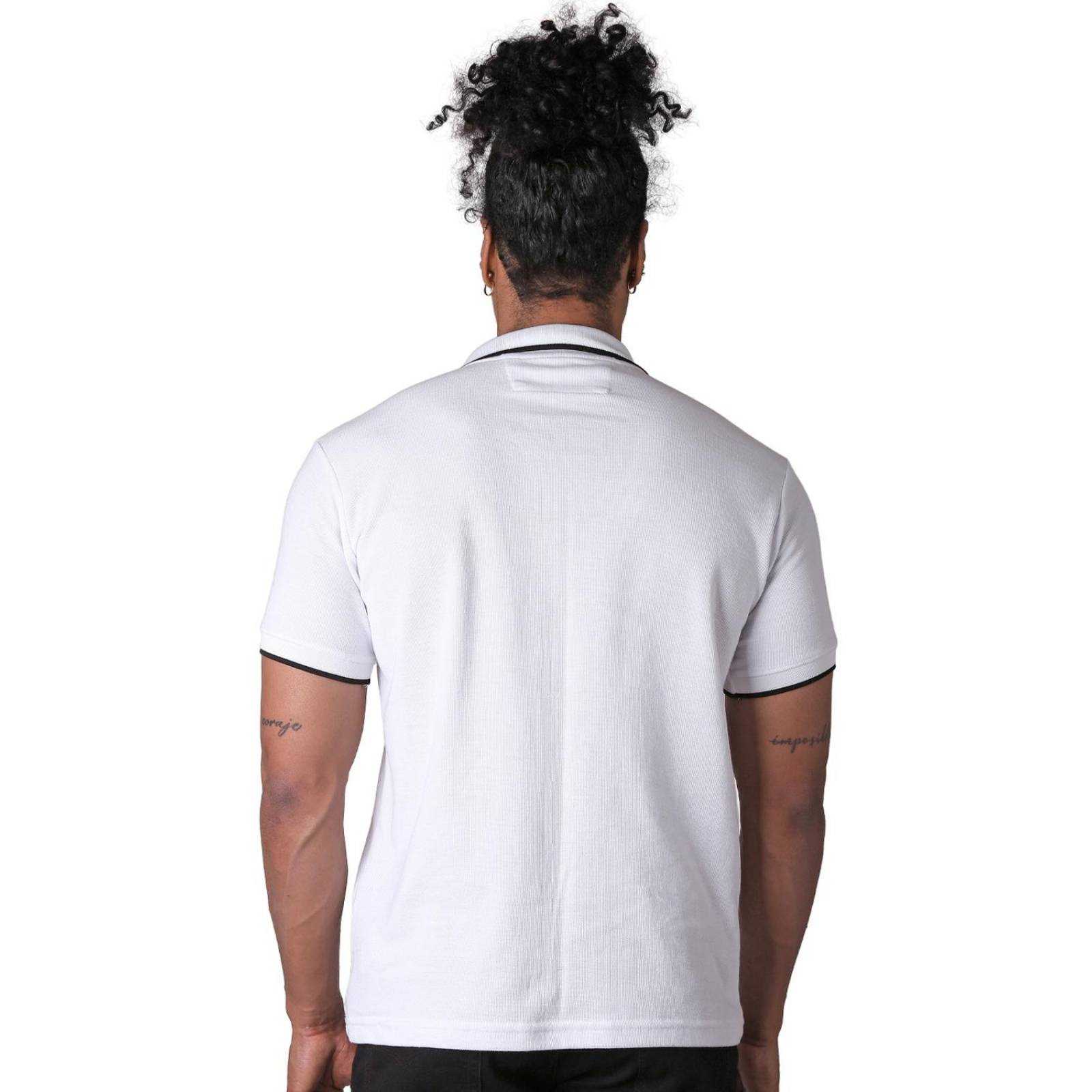 Playera Moda Polo Hombre Blanco Stfashion 71604602 