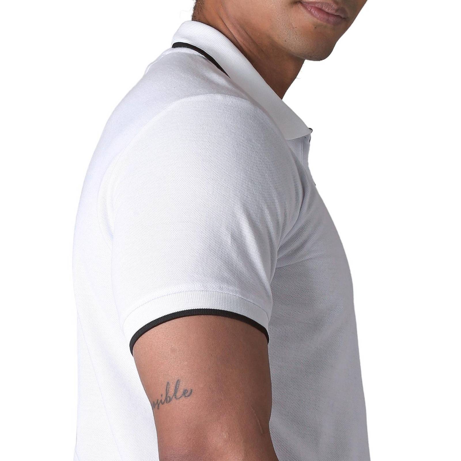 Playera Moda Polo Hombre Blanco Stfashion 71604602 