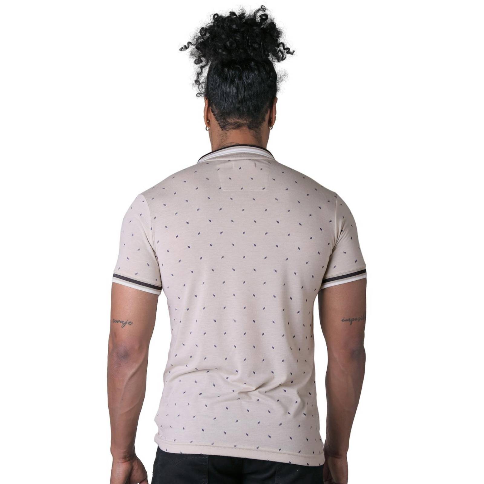 Playera Moda Polo Hombre Beige Stfashion 71604613 