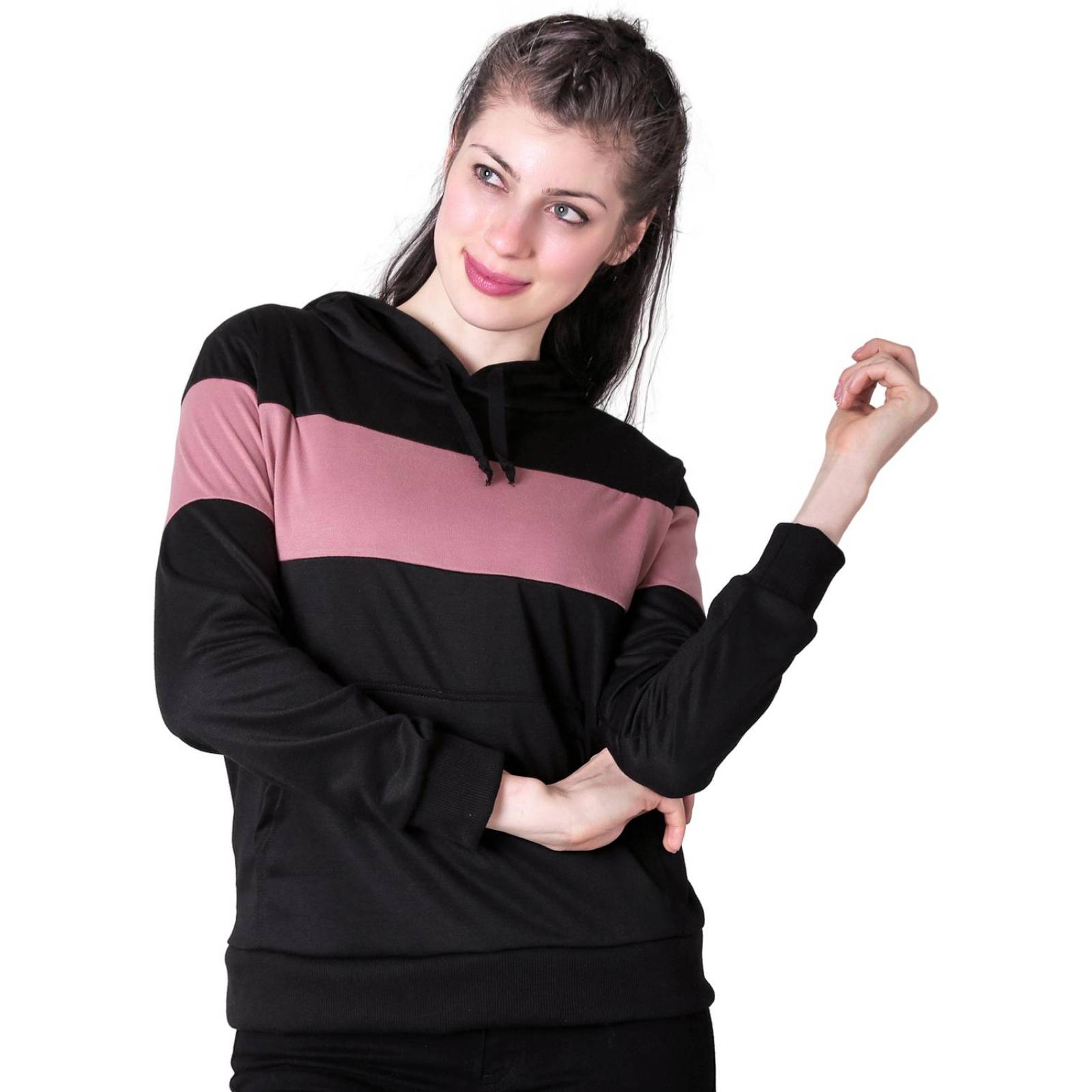 Sudadera Mujer Moda Con Capucha Negro Stfashion 72603330 Negro Palo De Rosa XGR