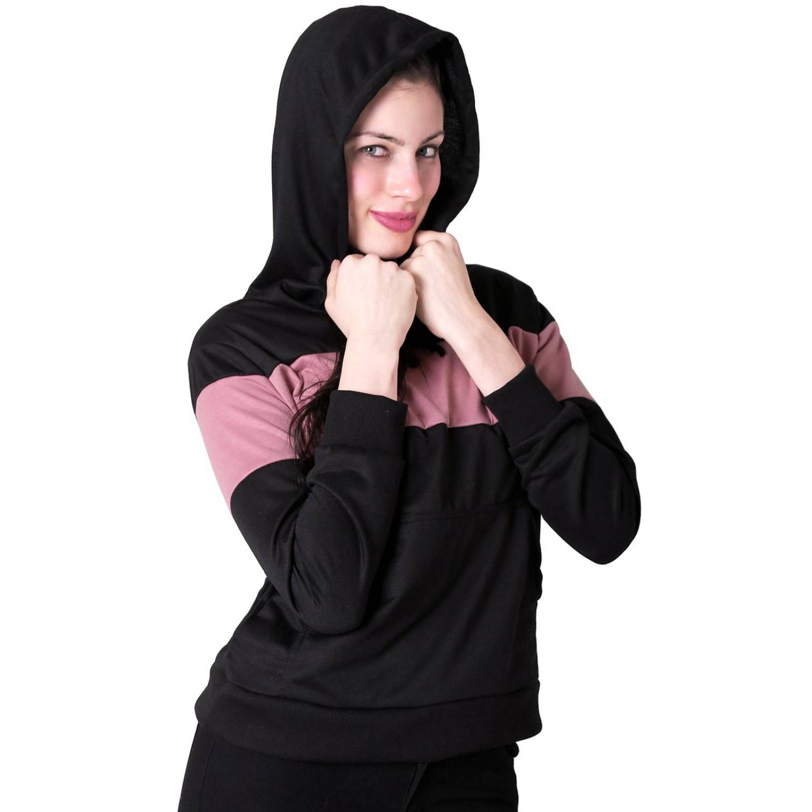 Sudadera Mujer Moda Con Capucha Negro Stfashion 72603330 Negro Palo De Rosa XGR