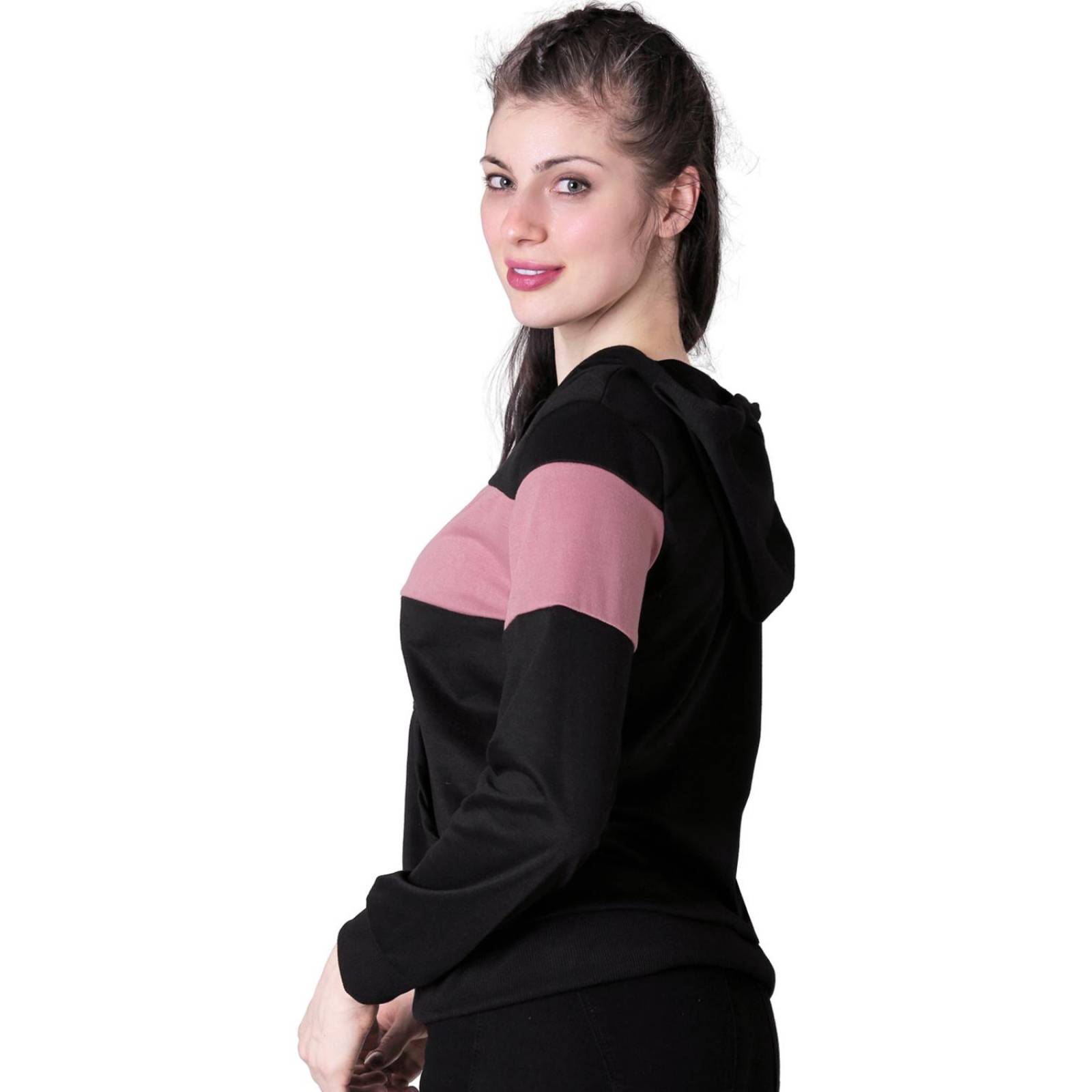 Sudadera Mujer Moda Con Capucha Negro Stfashion 72603330 Negro Palo De Rosa XGR