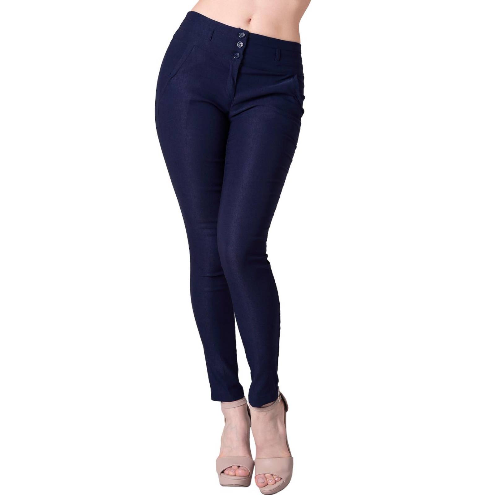 Pantalón Mujer Vestir Slim Azul Barbary 65700435 Marino 36
