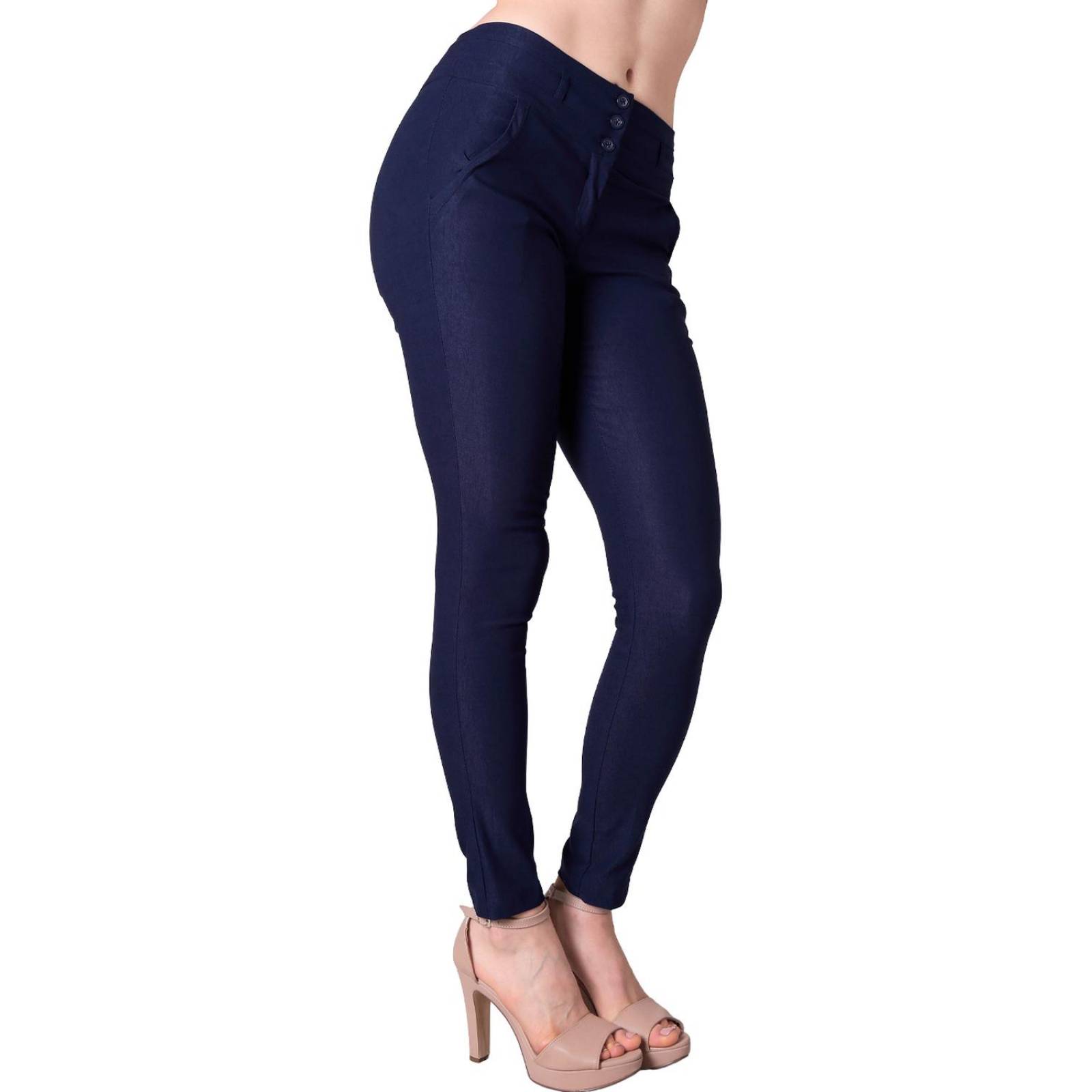 Pantalón Mujer Vestir Slim Azul Barbary 65700435 Marino 36