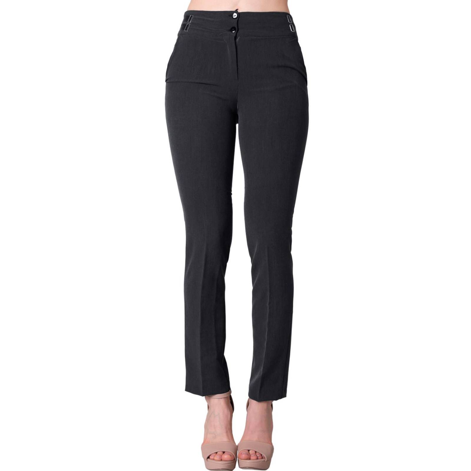 Pantalones De Vestir Gris Mujer