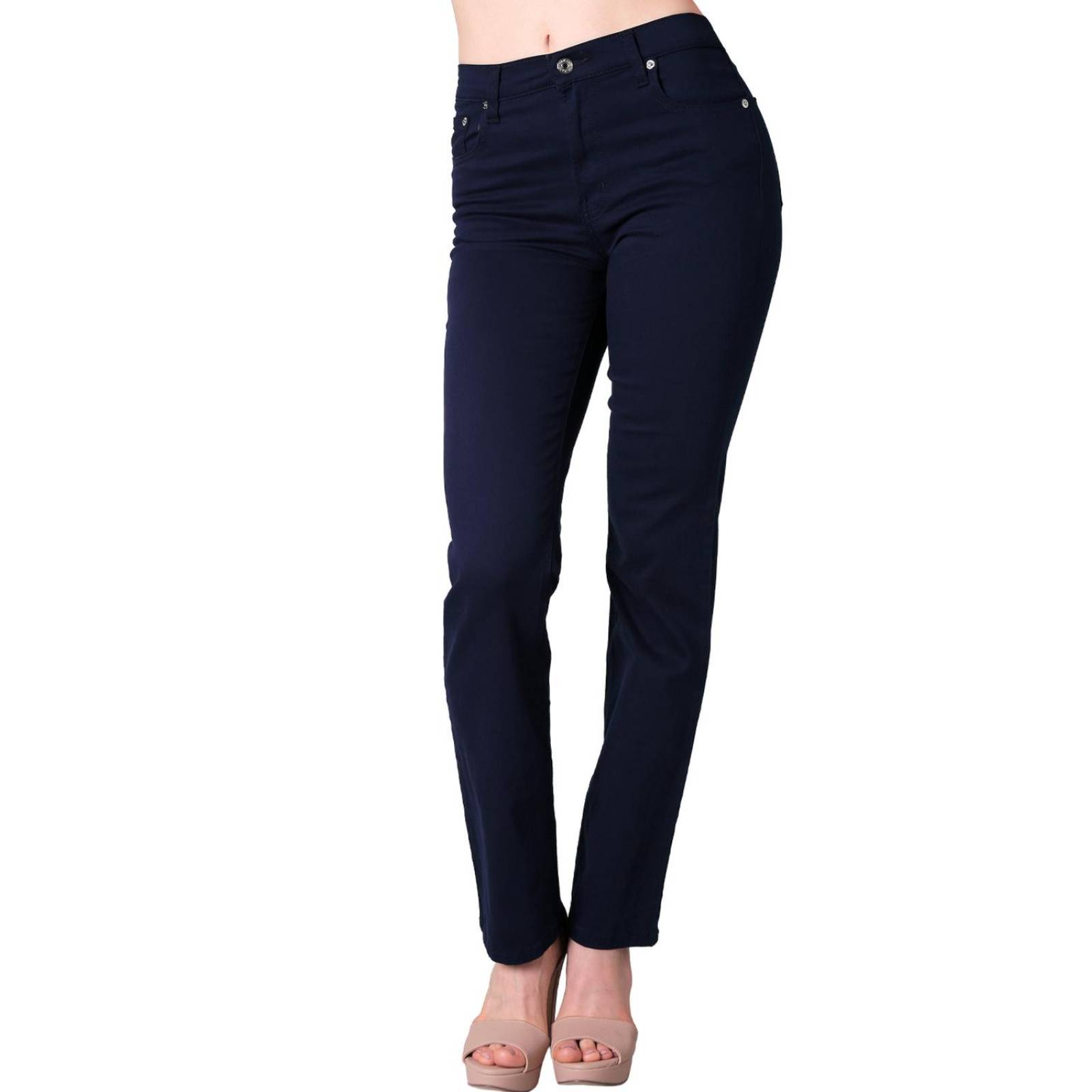 Pantalón Mujer Casual Recto Azul Oggi 59102050 Marino 15